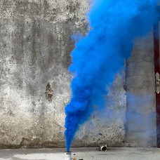 ФД021B Пирофф Синий дымный фонтан 3" 30 сек – 6 м 10/5/1 