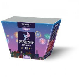 БСП1003612 Пирофф Салют для гендер пати "Он или Она?" розовый 36*1,2 4/1 