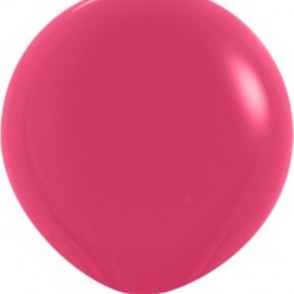 Шар (24''/61 см) Малиновый (014), пастель, 3 шт. 