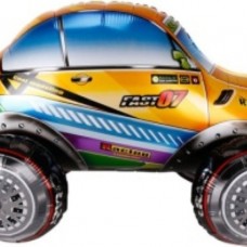 Шар (41''/104 см) Фигура 3D, Джип Ралли-рейд, Оранжевый, 1 шт. в уп. 