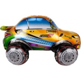 Шар (41''/104 см) Фигура 3D, Джип Ралли-рейд, Оранжевый, 1 шт. в уп. 