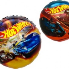 Шар (18''/46 см) Круг, Горячие машинки, 1 шт. в уп. 