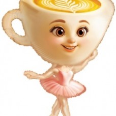 Шар (36''/91 см) Фигура, Балерина, 1 шт. в уп. 