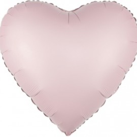 Шар (30''/76 см) Сердце, Розовый, Сатин, 1 шт. в уп. 