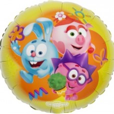 Шар (18''/46 см) Круг, Смешарики, 1 шт. в уп. 