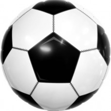 Шар (18''/46 см) Круг, Футбольный мяч, 1 шт. 