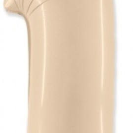 Шар (40''/102 см) Цифра, 1, Кремовый, 1 шт. в уп. 