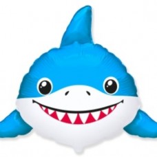 Шар (31''/79 см) Фигура, Веселая акула, 1 шт. 