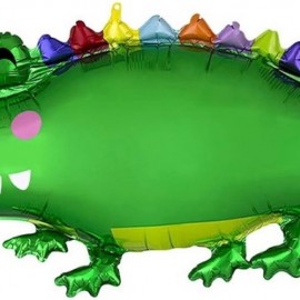 Шар (41''/104 см) Фигура, Яркий крокодильчик, 1 шт. 