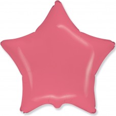 Шар (18''/46 см) Звезда, Коралловый, Макарунс, 1 шт. 