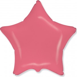 Шар (18''/46 см) Звезда, Коралловый, Макарунс, 1 шт. 