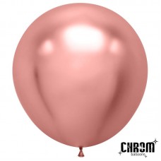 Шар (36''/91 см) Розовое Золото, хром, 1 шт. 