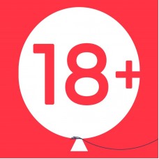 Шар (12''/30 см) 18+, Черный (299)/Фуше (435), пастель, 5 ст, 25 шт. 