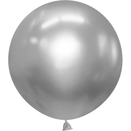 Шар (36''/91 см) Серебро, металлик, 1 шт. 