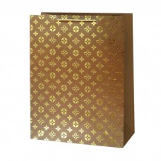 Пакет подарочный, Вспоминая LV, Дизайн №4, Металлик, 41,5*30*12 см, 1 шт. 