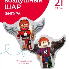 Шар (21''/53 см) Фигура, Крылатый герой, 1 шт. в уп. 
