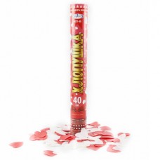 МХ1-40 Мегапир Пневмохлопушка 40 см (красные + белые сердца из бумаги) 100/1 