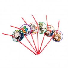 Трубочки для коктейлей, Гарри Поттер, Чиби, 6 шт. 