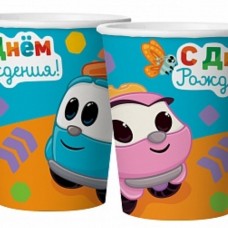 Стаканы (250 мл) Грузовичок Лёва, 6 шт. 