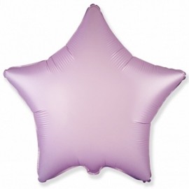Шар (18''/46 см) Звезда, Сиреневый, Сатин, 1 шт. 