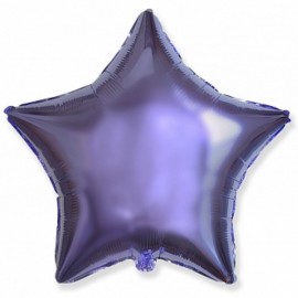 Шар (18''/46 см) Звезда, Сиреневый, 1 шт. 