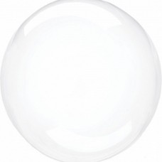 Шар (18''/46 см) Сфера 3D, Deco Bubble, Прозрачный, Кристалл, 10 шт. в упак. 