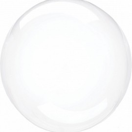 Шар (18''/46 см) Сфера 3D, Deco Bubble, Прозрачный, Кристалл, 10 шт. в упак. 