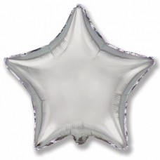 301500P Шар (18''/46 см) Звезда, Серебро, 1 шт. 