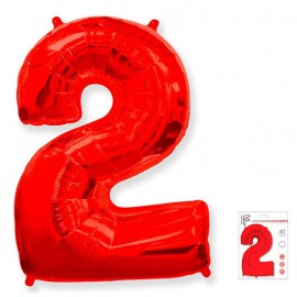 И 40 Цифра "2" красный в упаковке / Two / 1 шт. 
