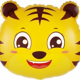 Шар (19''/48 см) Фигура, Голова, Маленький тигр, 1 шт.