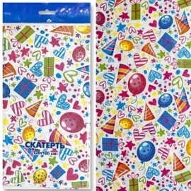 Скатерть одноразовая, Веселый балаган, 120*180 см, 1 шт.