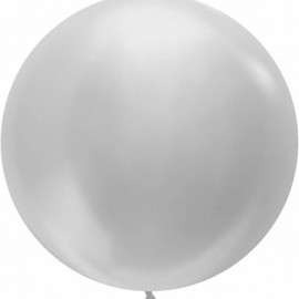 Шар (24''/61 см) Серебро (481), перламутр, 3 шт. 