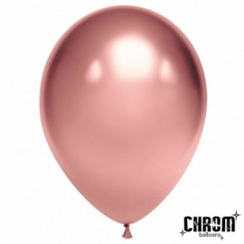 Шар (12''/30 см) Розовое Золото, хром, 50 шт. 