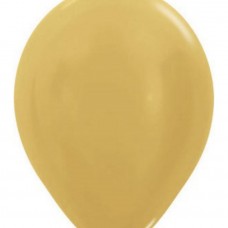 Шар (12''/30 см) Золото яркое (570), металлик, 50 шт.